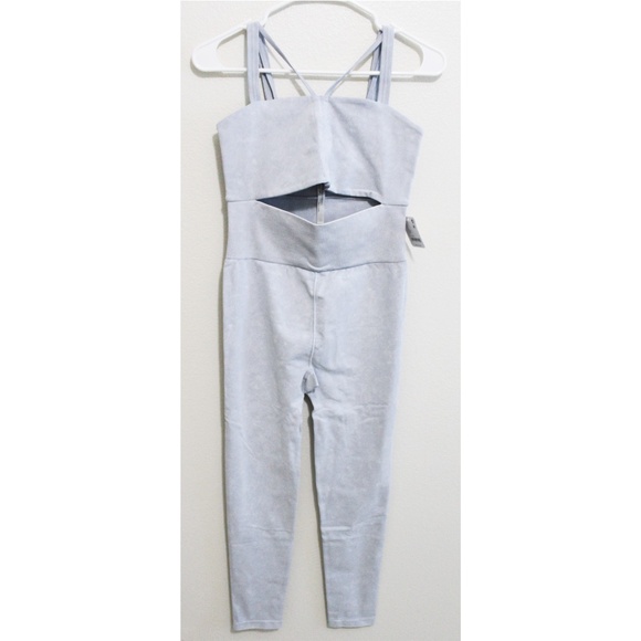 NWT FREE PEOPLE MOVEMENT Good Karma Cut Out Jumpsuit - Picture 4 of 7
